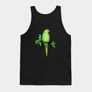 Green Indian Ringneck Parrot Tank Top